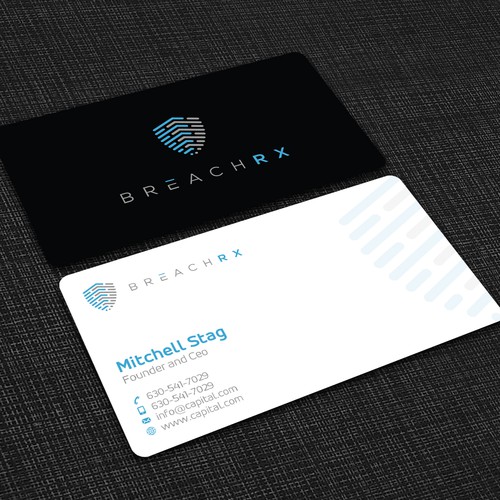 Professional B2B Card for Cyber Security Software Company Design by Design sp