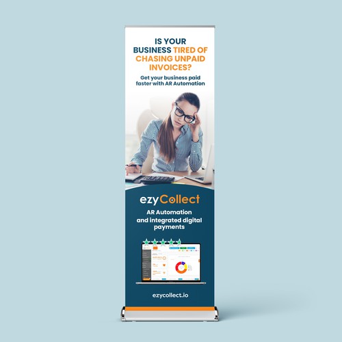 B2B Saas Pull Up Banner for Trade Show Design von magnificent 7&co
