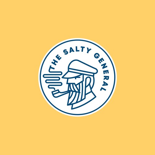 Salty New England General Store / sandwich shop combining classic text & modern imagery Design by Nacer Filez