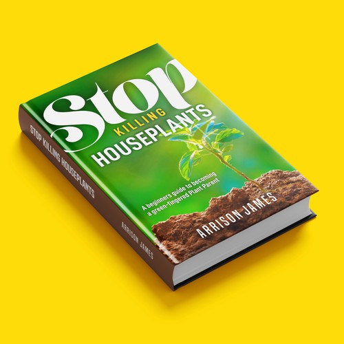 Design a plant parenting book cover Design by Nicholas Crasta
