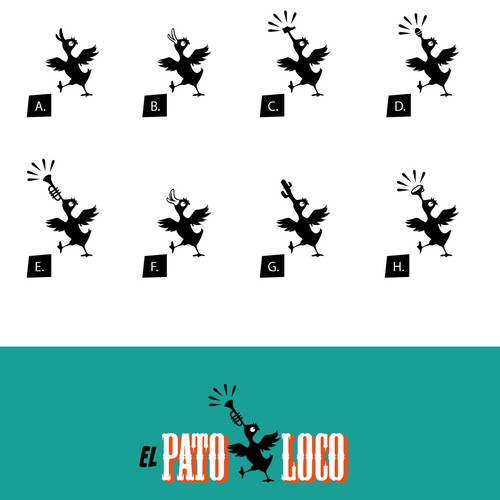 El Pato Loco-ontwerp door Mr Jok