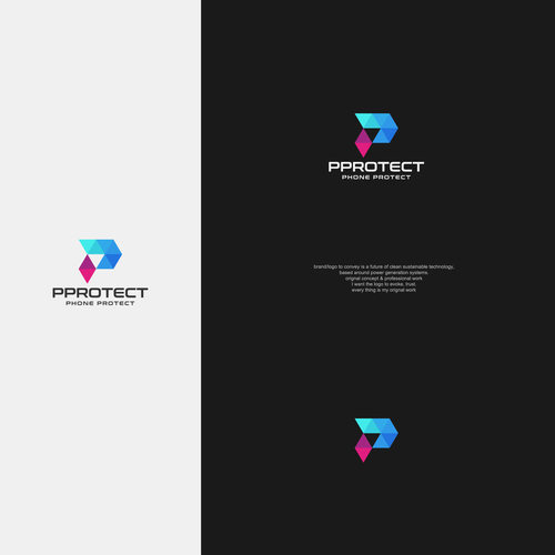 PPROTECT (Phone protect logo) (mobile cases and screen protectors) Design by Shahzaib Designer