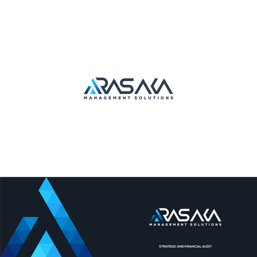 "Créer un logo moderne et hors norme pour ARASAKA Management Solutions" ganador Logo y paquete de imagen corporativa