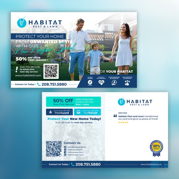Direct Mail for Habitat Pest & Lawn