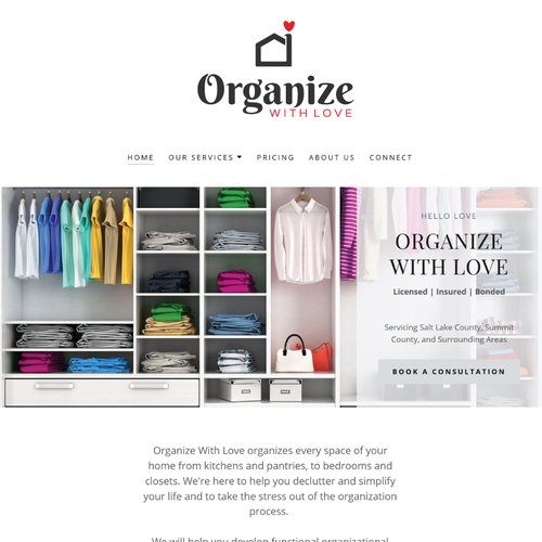 Logo design for professional organizing company Design by ColibryDsign