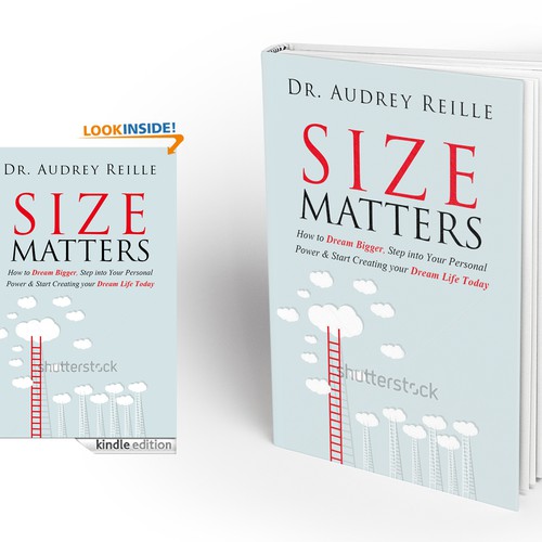 Design an Inspiring Book Cover for "Size Matters" on Dreaming Big! Design by Milan Kojic Art