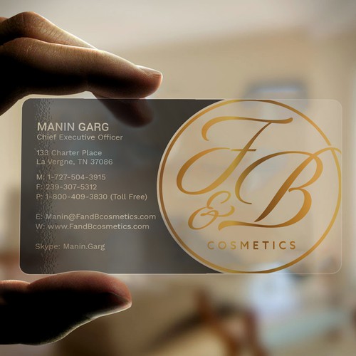 Black & Metallic Gold Business Cards-ontwerp door Jahid™