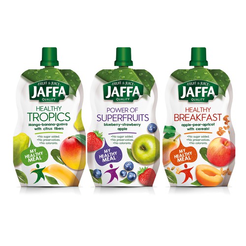 Diseño de Develop Concept Design for Jaffa "Fruit in Pocket" adults’ fruit and berry puree de lunar1