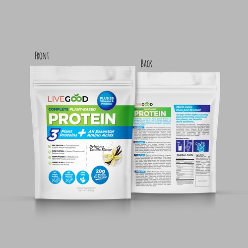 ***GUARANTEED PRIZE*** - LABEL DESIGN for Protein Powder -*****NEW***** Design by Budhi Nuryanto