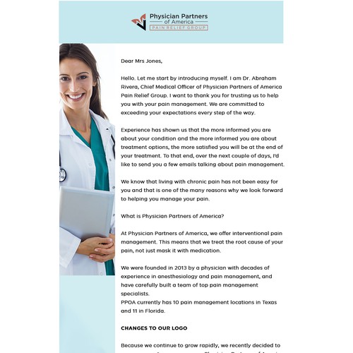 Design a Pain Management DRIP EMAIL Campain TEMPLATE Design by MailDesigner