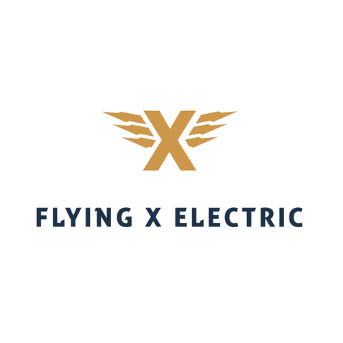 Flying X Electric Logo Design by SB.D