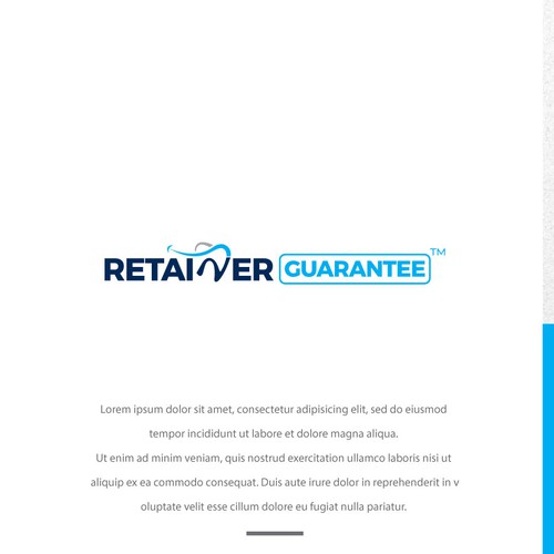 Fun and eye catching logo needed for orthodontic retainer warranty program. Design by Eeshu