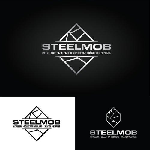 Create a logo design for movable creator steel and wood. Créer un logo ...