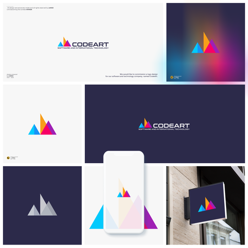 Logo for our newly opened company named CodeArt. Design by lariso™