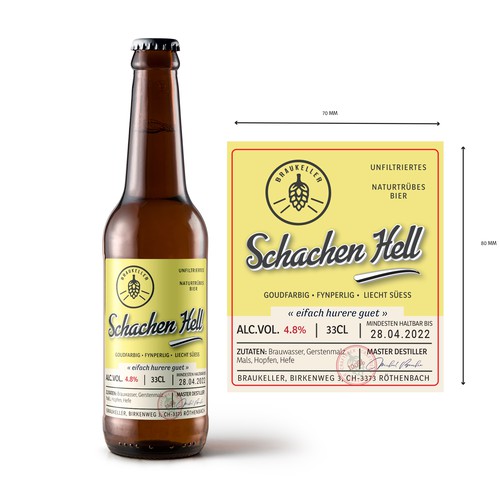 Microbrauerei: Bierflasche sucht Etikettendesign Design by Krasi Miletieva