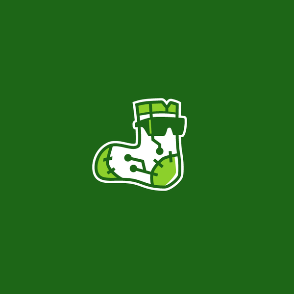 Fun sock logo for Messenger