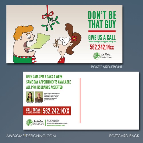 New postcard or flyer wanted for La Habra Dental Care Réalisé par Awesome Designing