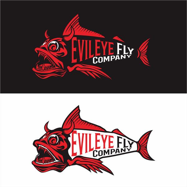 Design by alfaruq_studio titled "logo concept for  evil eye fly company"