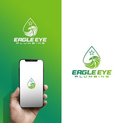 Eye catching and very marketable logo for plumbing company. The company name is Eagle Eye Plumbing Design by Nana445
