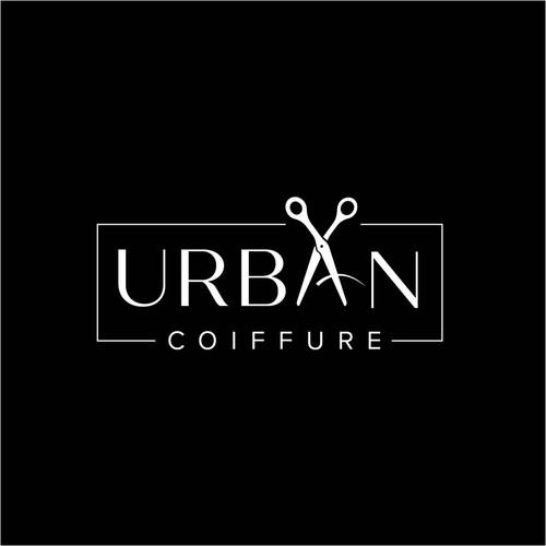 Urban Coiffure - the modern hairdresser Design by vividesignlogo