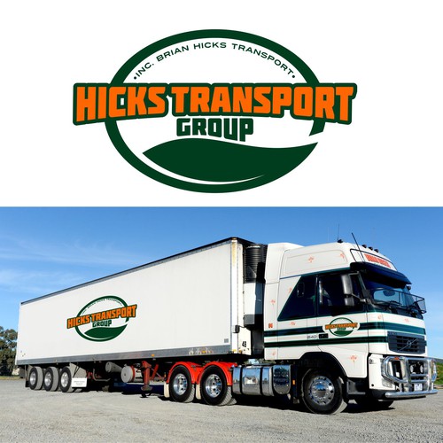 Hicks Transport Group logo freshen up - Sep 2015 Design by camperniq