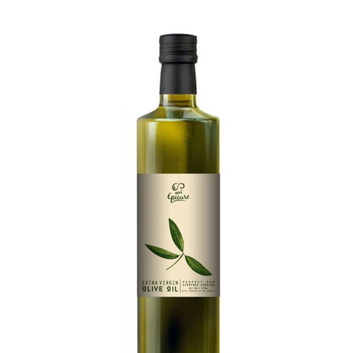 Epicure Olive Oil label Design Design by Dragan Jovic