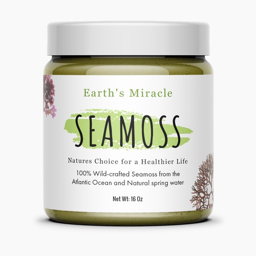 Design a Label for our Sea Moss Gel Product Design by Artist@Joy