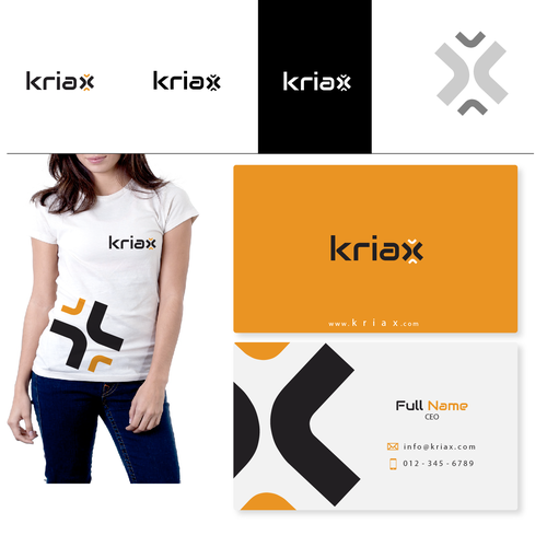 Create logo and business cards for Kriax Design von Alina7
