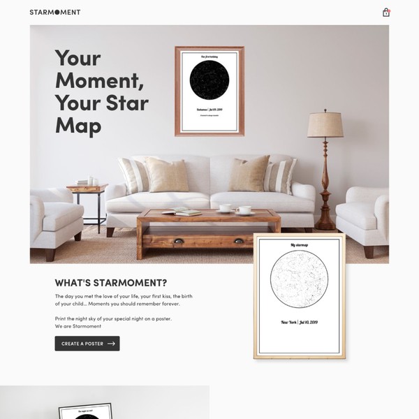 Design by rmtx.dev titled "Starmoment"