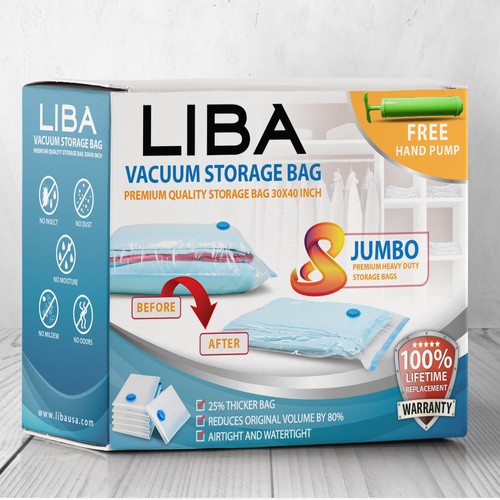 Spacesaver Premium Vacuum Storage Bags (Lifetime Replacement Guarantee)  (Work