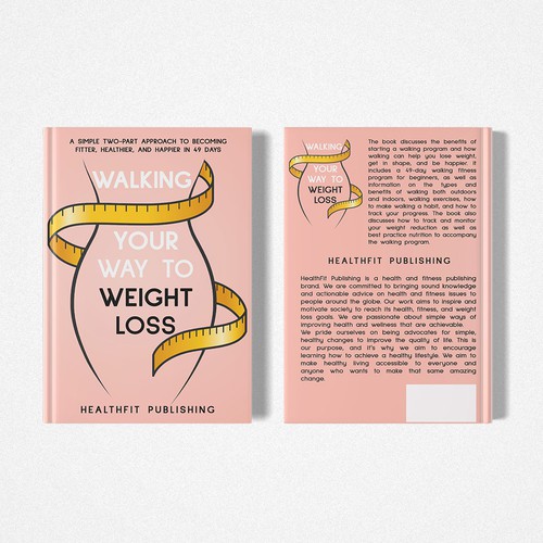 Diseño de Exciting, Simple and Elegant Book Cover Design for Walking Your Way to Weight Loss de Chagi-Dzn