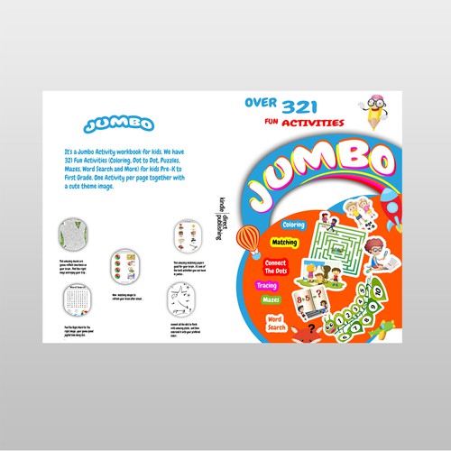 Fun Design for Jumbo Activity Book Design by Leon Wolfoak