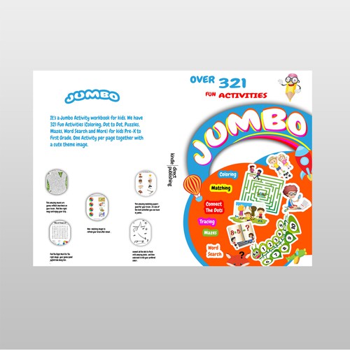 Fun Design for Jumbo Activity Book Design by Leon__art