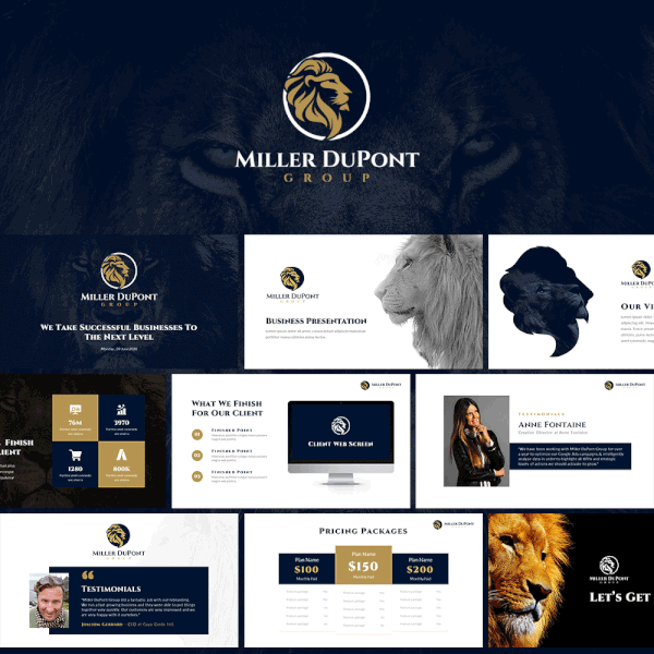 Design by SlideAtom™ titled "Professional Powerpoint Presentation for Digital Agency"