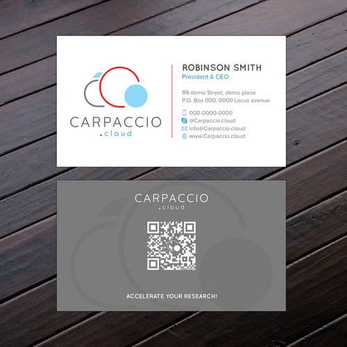 Give more muscle to research with graphic ID for CARPACCIO.cloud Design by Felix SH