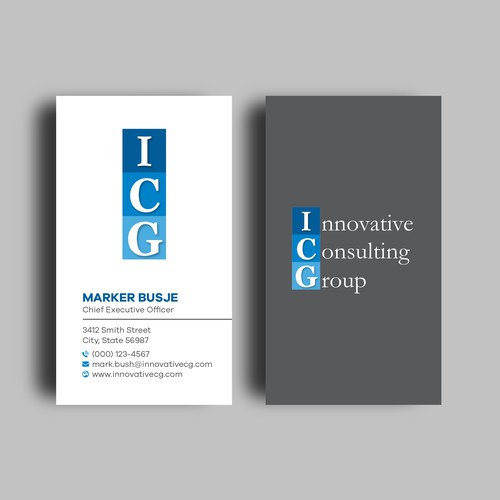 ICG Business Cards Design by Shila Rani Das
