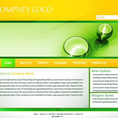 1-3 Page Website Template Design von OOH!