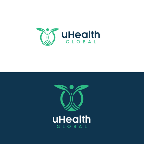 UHealth Global Transformation Logo Design by Cirque du Franka