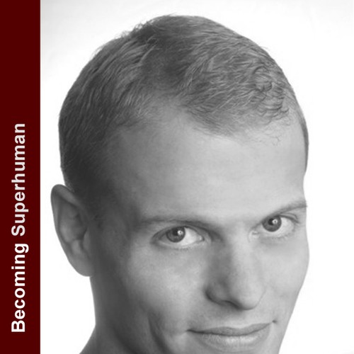 "Becoming Superhuman" Book Cover Design by vanisH