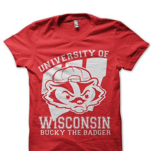 Wisconsin Badgers Tshirt Design デザイン by Asmarasenja