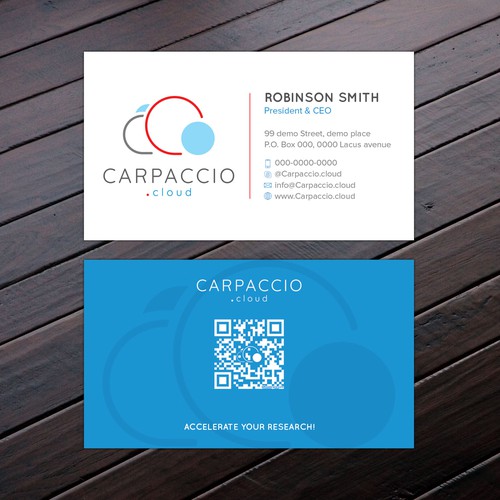 Give more muscle to research with graphic ID for CARPACCIO.cloud Design by Felix SH