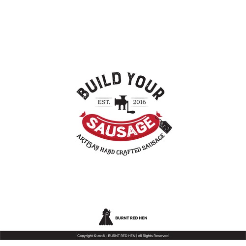 Build your Sausage artisan hand crafted sausage LOGO Logo design contest