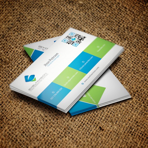 Business Card to represent THREE Service Divisions Design by Twin Ashek Masum