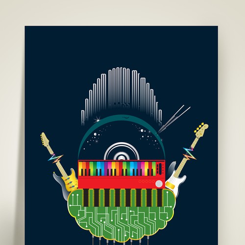 99designs community contest: create a Daft Punk concert poster Design von ADMDesign Studio
