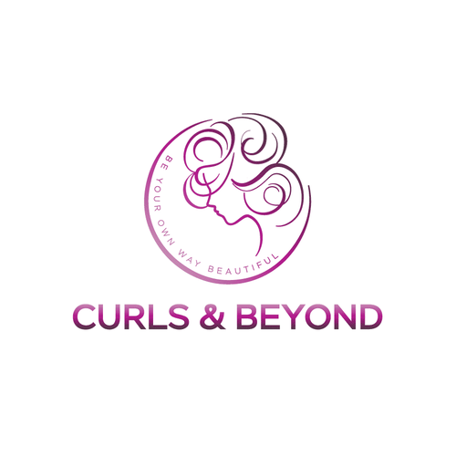 Logo for curly hair brand Diseño de designer Ha