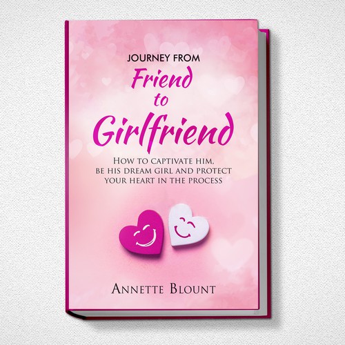 Design a book cover that is fun and playful to help single women experience love beyond friendship Design by Klassic Designs