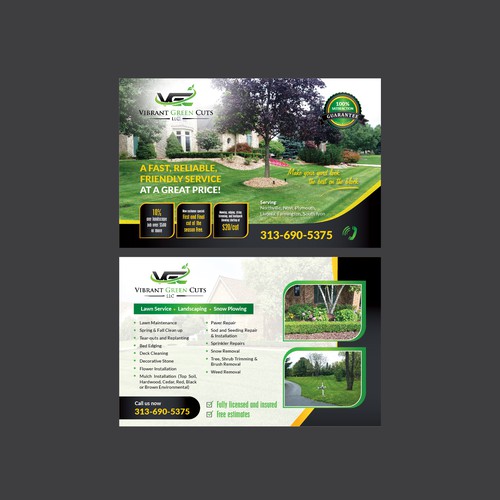 Lawn and Landscape Advertisement Design by Alisia