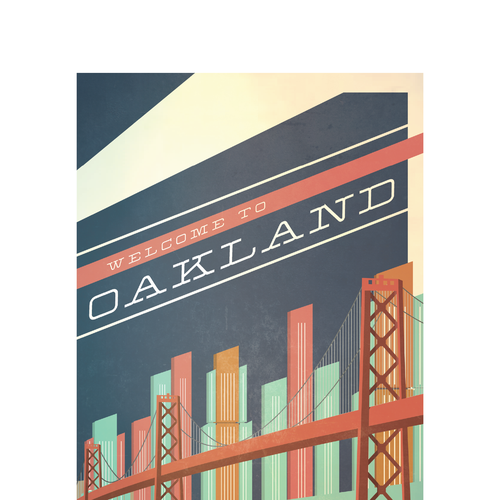 Community Contest: Create a great poster for 99designs' new Oakland office (MULTIPLE WINNERS!) Réalisé par Luke-Donaldson