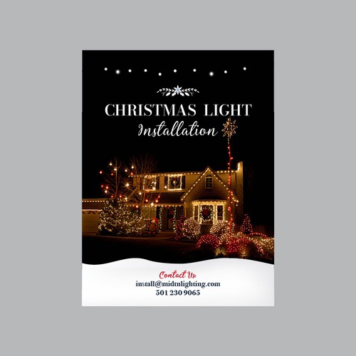 Flyer for Christmas Lighting Design by sam2021