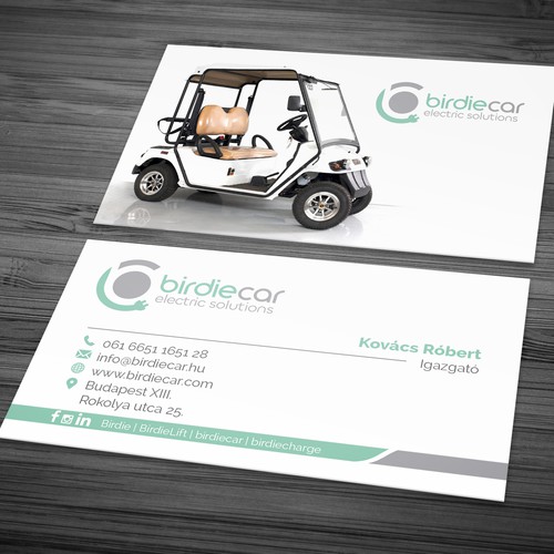 business card for company called birdie Design by CAngela